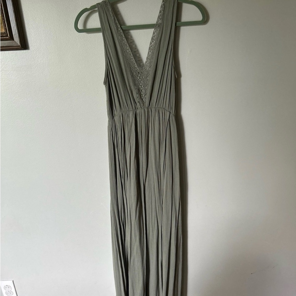 Elegant green maxi Dress